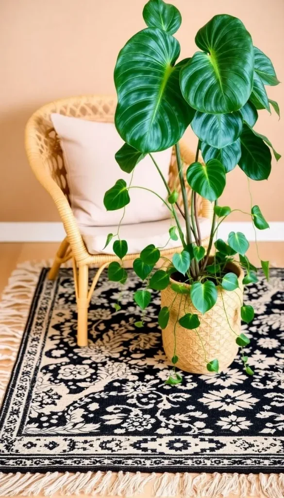 1. Layered Rugs for Depth