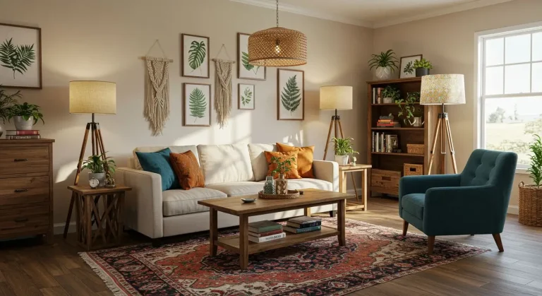 Boho Living Room Furniture Arrangement