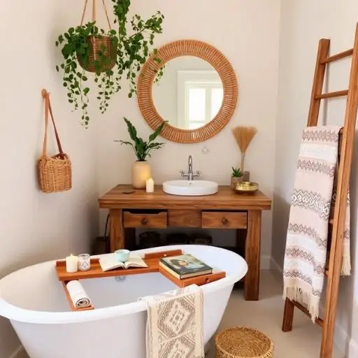 boho bathroom