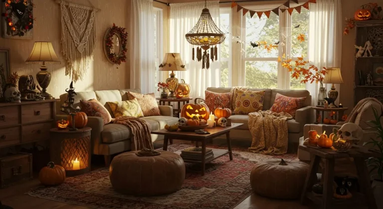 Boho Living Room Halloween