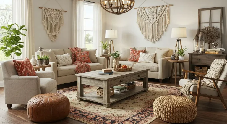 Boho Living Room Finds at Hobby Lobby