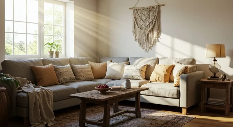 Boho Living Room No Plants
