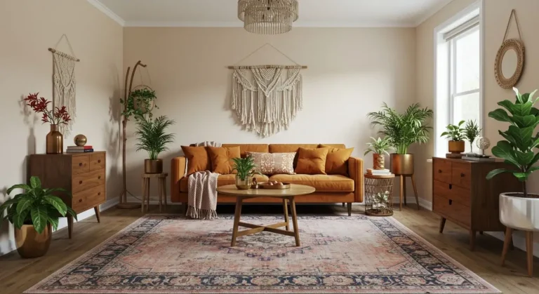Boho Living Room Rental