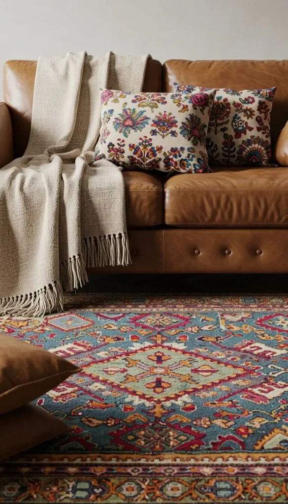 Boho and Rustic Decor Ideas to Create Cozy, Stylish Homes 4 2. Layered Textiles