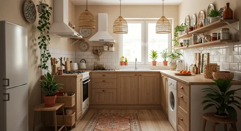 Boho Kitchen Apartment Small Space
