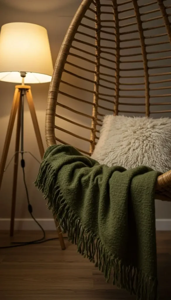 Scandinavian Boho Ideas to Create a Warm Minimalist Space 5 3. A Cozy Reading Nook