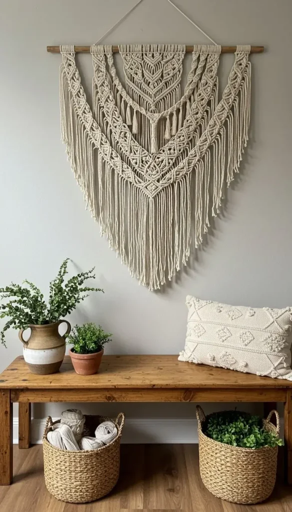 Boho and Rustic Decor Ideas to Create Cozy, Stylish Homes 5 3. Statement Wall Art