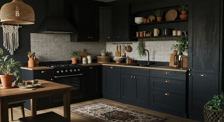 Boho Kitchen Black Decor
