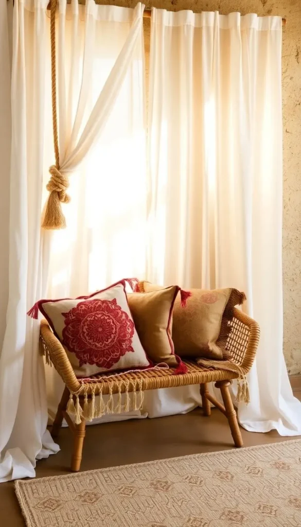 4. Bold, Boho Curtains