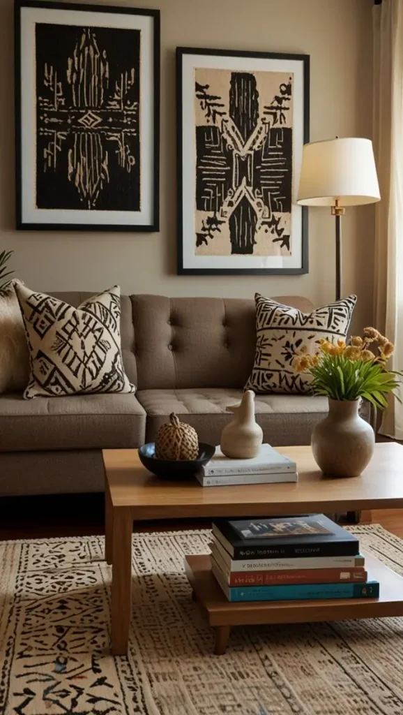 21 Best Boho Living Room Jute Rugs for a Natural Look 5 4. Handwoven Patterned Jute Rug