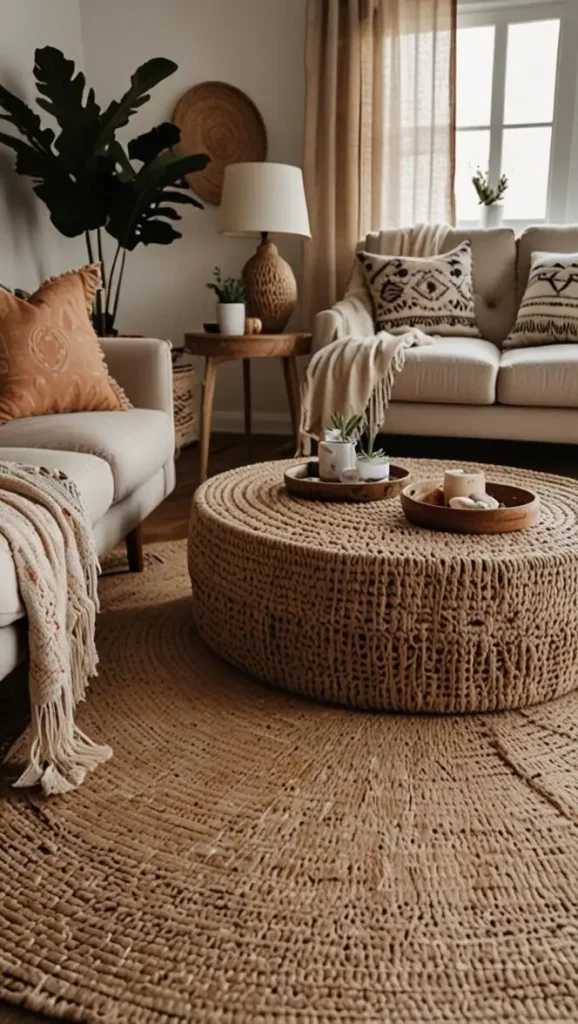 21 Best Boho Living Room Area Rugs for a Cozy Vibe 5 4. Jute Rugs