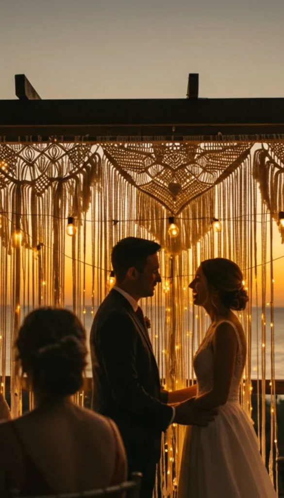 Wedding Boho Decor Ideas to Inspire: 23 Creative Styling Tips 6 4. Macramé Details