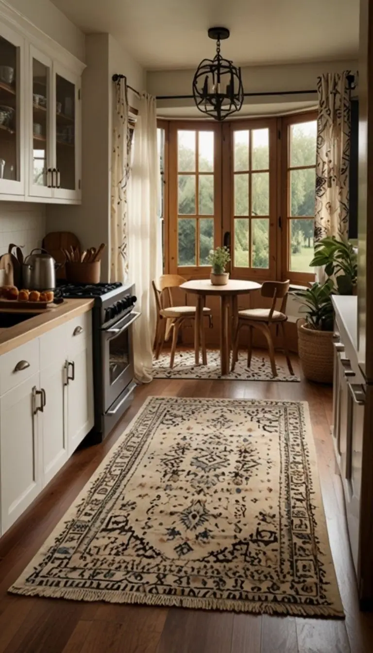 21 Boho Kitchen Bloxburg Design Ideas to Try 6 4. Mix and Match Fabrics