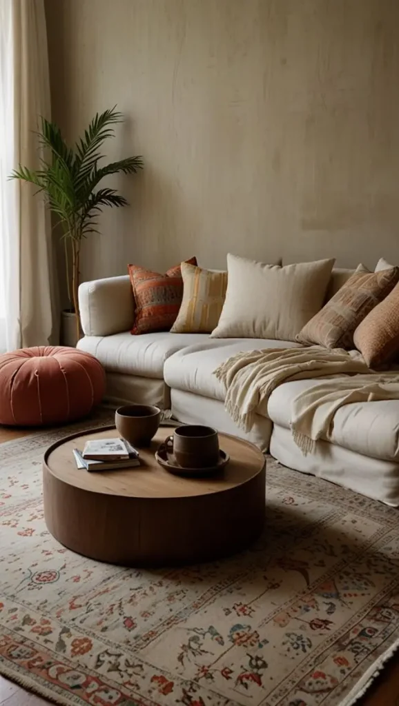 4. Use Low Furniture For Relaxed Vibes