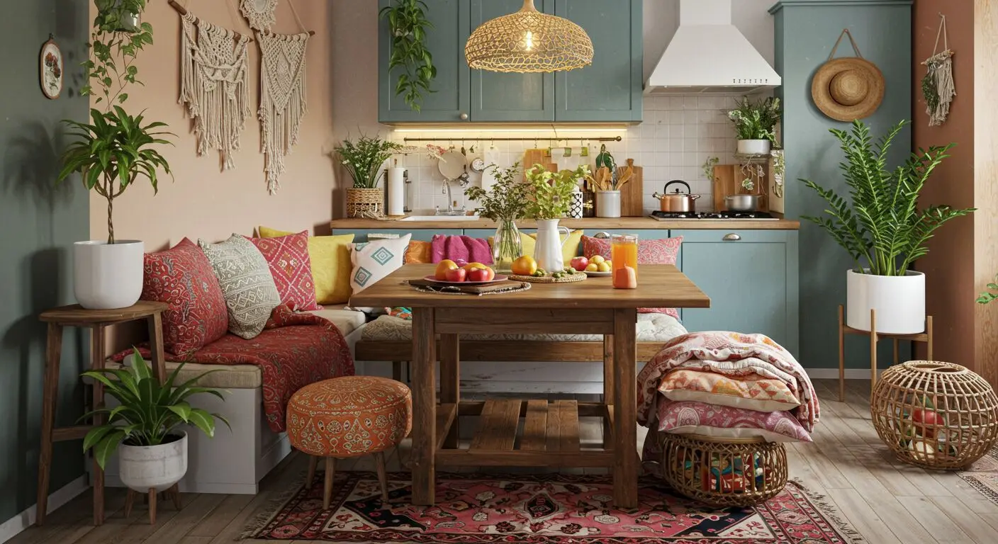 Boho Decor Home 25 Boho Kitchen Eating Area