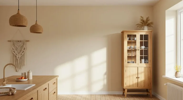 Boho Kitchen Empty Wall