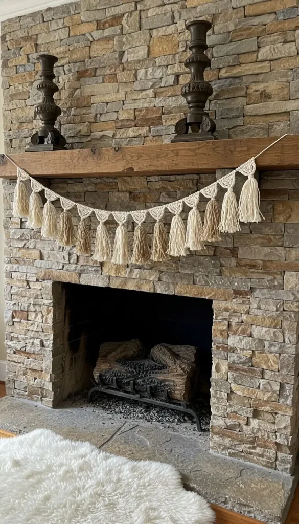 Boho and Rustic Decor Ideas to Create Cozy, Stylish Homes 7 5. Cozy Fireplace Styling