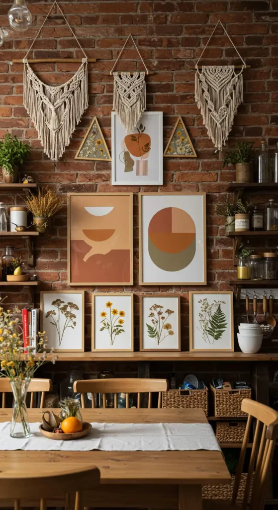 19 Stunning Boho Kitchen DIY Ideas to Transform Your Space 8 6. DIY Boho Wall Art