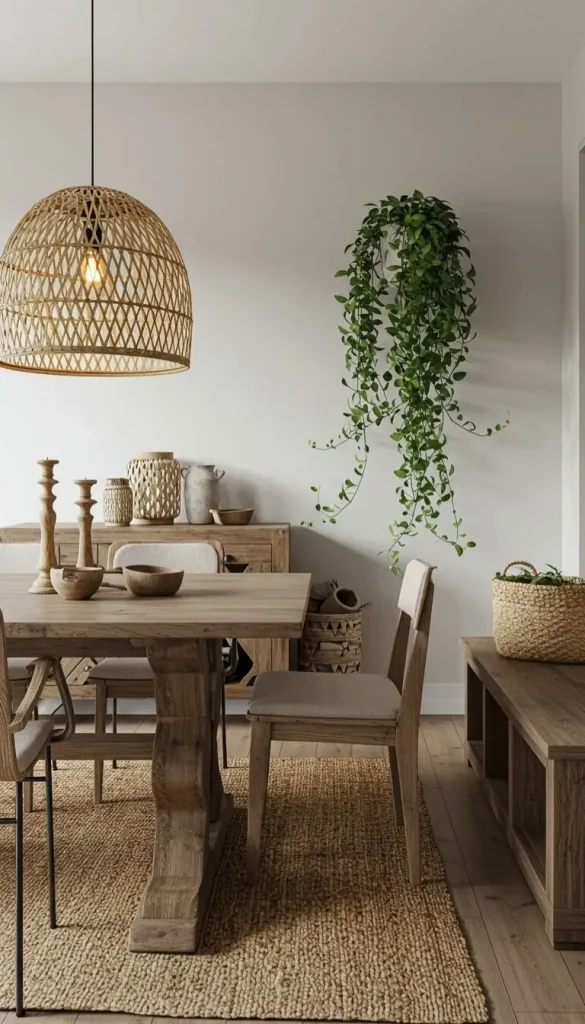 Boho and Rustic Decor Ideas to Create Cozy, Stylish Homes 8 6. Woven Light Fixtures