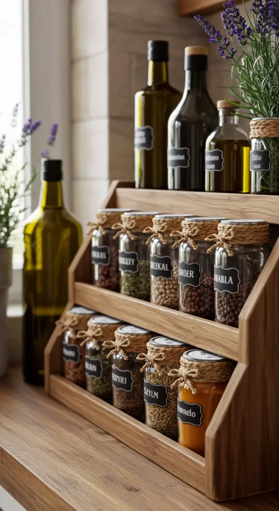19 Stunning Boho Kitchen DIY Ideas to Transform Your Space 9 7. Customized Spice Jars