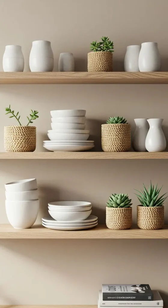 7. Open Shelving Displays