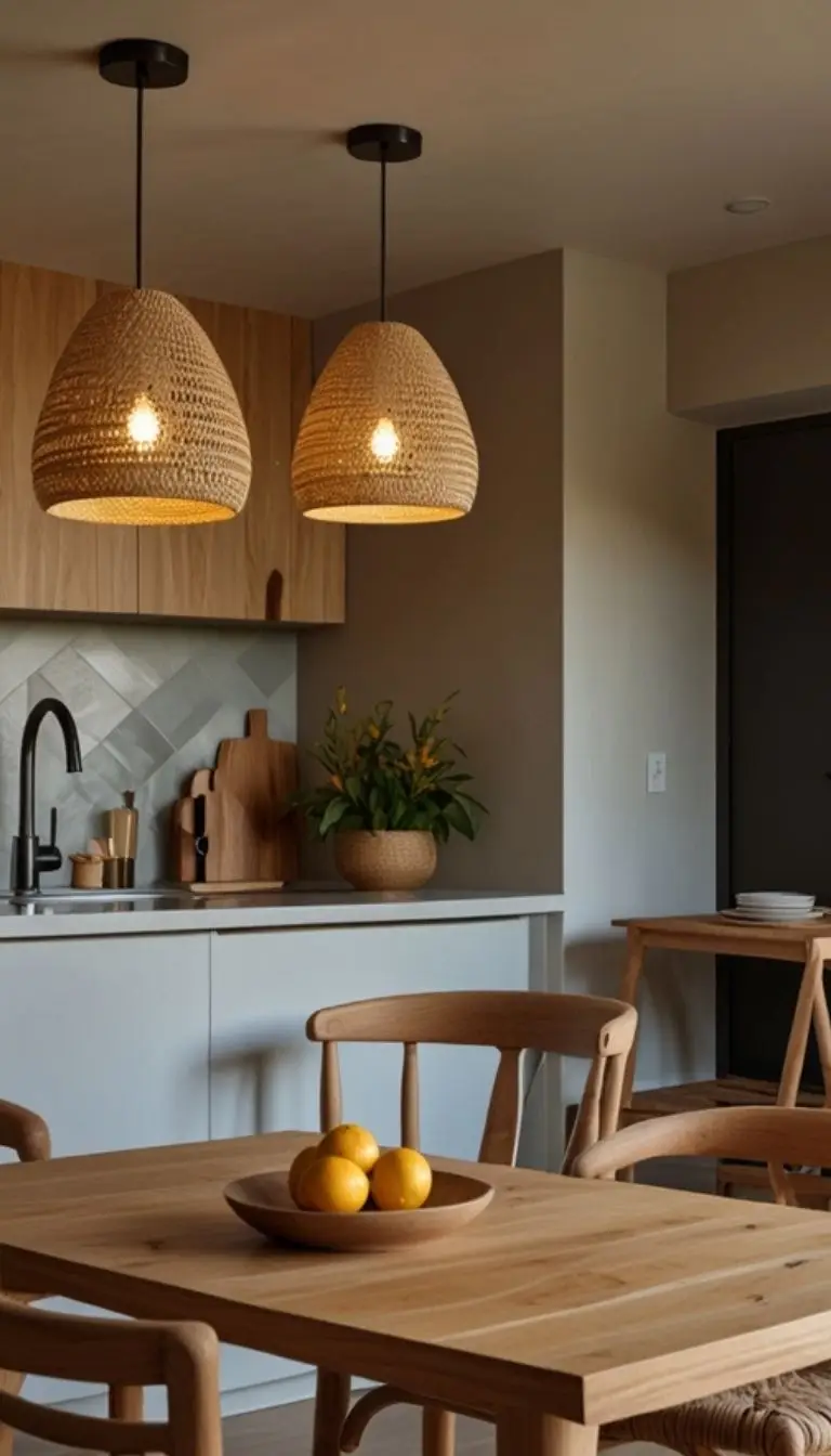 21 Boho Kitchen Bloxburg Design Ideas to Try 9 7. Unique Lighting Fixtures