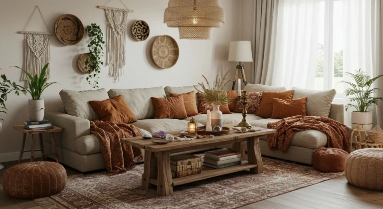 Boho Living Room Aesthetic Ideas