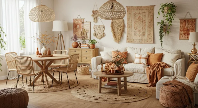Boho Living Room and Dining Room Combo Ideas