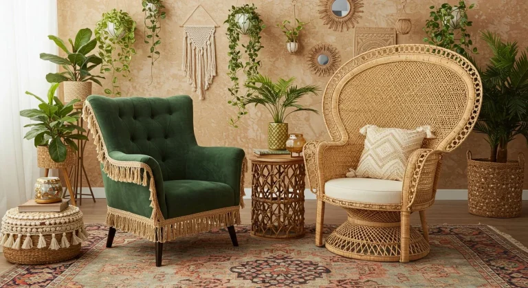 Boho Living Room Accent Chairs
