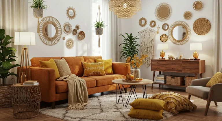 Boho Living Room Color Scheme