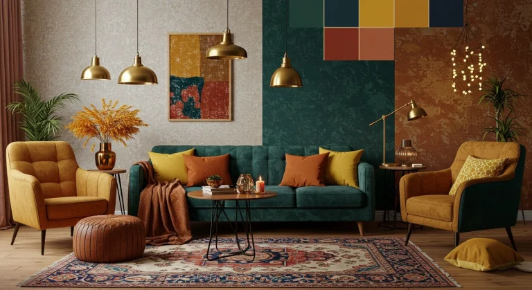 Boho Living Room Color Palette