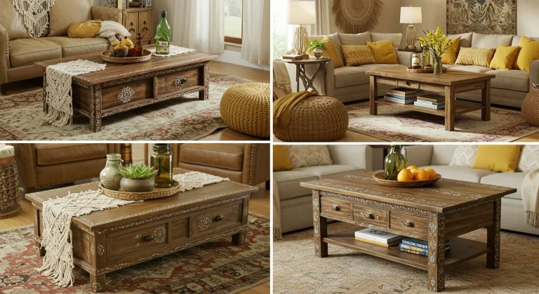 Boho Living Room Coffee Tables