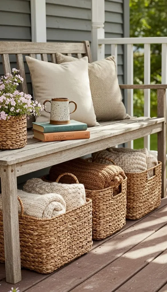 Scandinavian Boho Ideas to Create a Warm Minimalist Space 11 9. Functional Storage with Flair