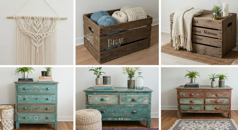 Boho Living Room DIY Projects