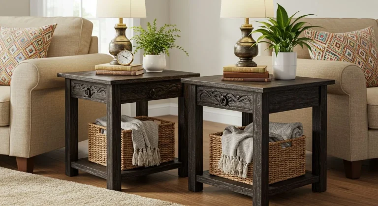 Boho Living Room End Tables