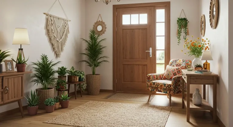 Boho Living Room Entrance