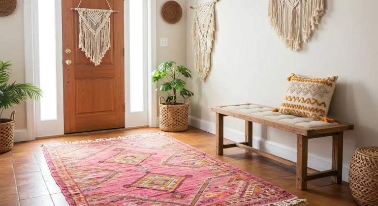Boho Living Room Entryway