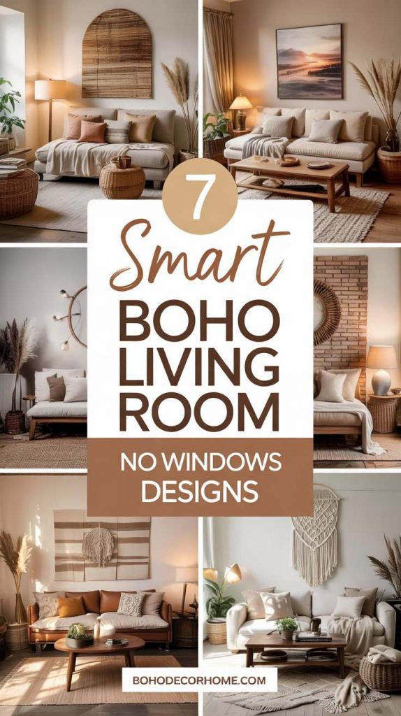 7 Smart Boho Living Room No Windows Design Hacks