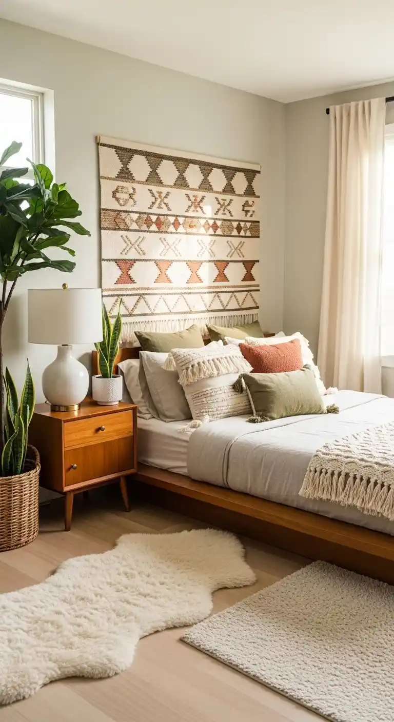 Chic Mid Century Modern Boho Home Decor Ideas to Try: 25 Stylish Tips 20 18. Low-Lying Platform Beds