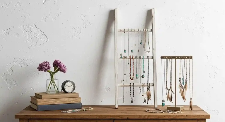 DIY boho jewelry storage
