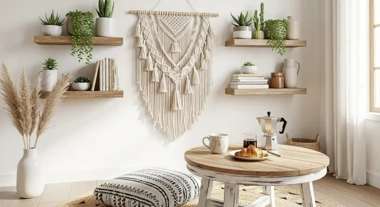 boho coffee corner styling
