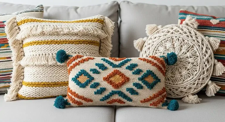 budget-friendly boho accent pillows