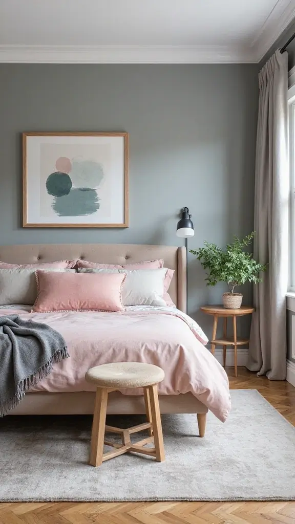 Grey Boho Bedroom Ideas: 29 Chic Neutrals with a Touch of Bohemian Flair 24 Grey Boho Bedroom Ideas: 29 Chic Neutrals with a Touch of Bohemian Flair - 23. Personalized Color Palette