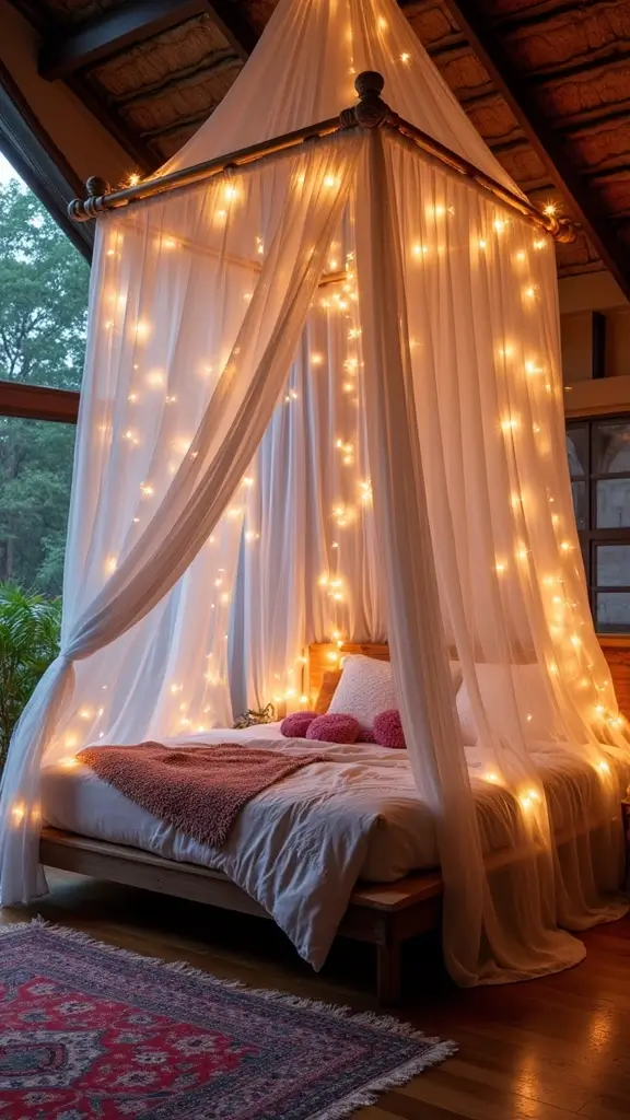 Boho Bedroom Decor Ideas: 21 Inspiring Ways to Bring Free-Spirited Style Home 7 Boho Bedroom Decor Ideas: 17 Inspiring Ways to Bring Free-Spirited Style Home - 5. Dreamy Canopy Beds