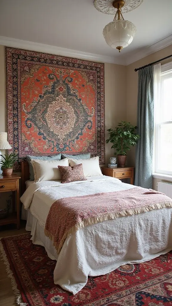 29 Small Boho Bedroom Ideas to Maximize Space in Style - 6. Colorful Accent Walls