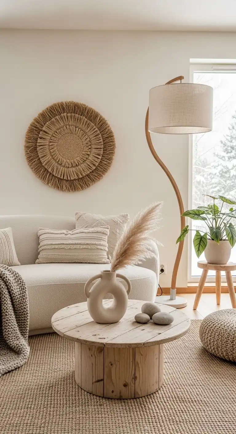Scandinavian Boho Ideas to Create a Warm Minimalist Space 17 15. Organic Sculptural Pieces