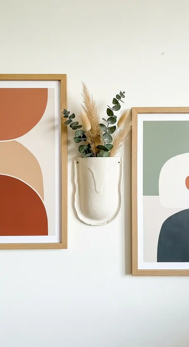 Inspiring Boho Abstract Wall Art Ideas for Your Home 20 18. Ceramic Wall Pockets