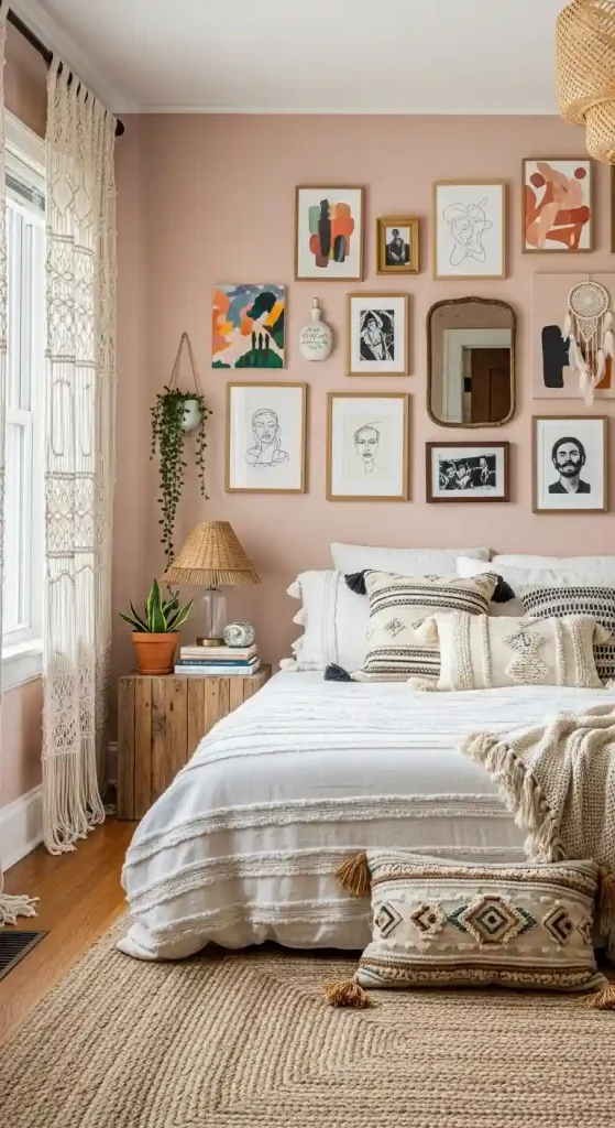 18. Curate a Gallery Wall with Personal Art