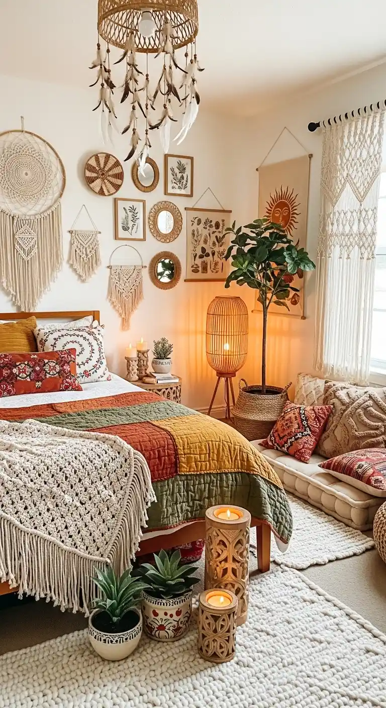 Boho Bedroom Decor Ideas: 21 Inspiring Ways to Bring Free-Spirited Style Home 21 19. Handmade Crafts