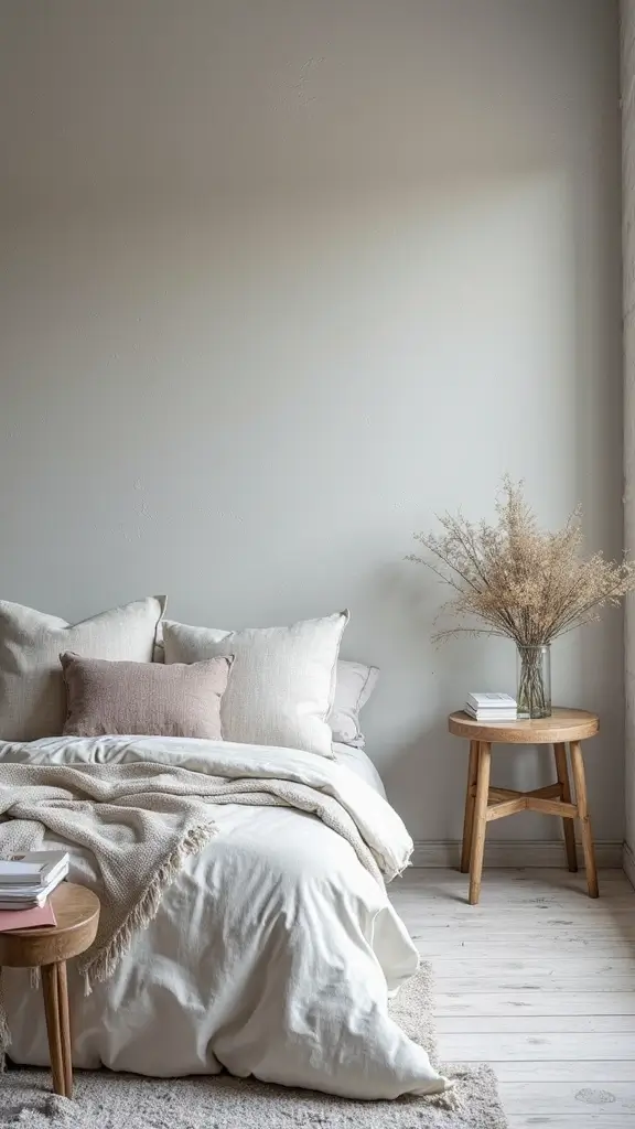 Grey Boho Bedroom Ideas: 29 Chic Neutrals with a Touch of Bohemian Flair 8 Grey Boho Bedroom Ideas: 29 Chic Neutrals with a Touch of Bohemian Flair - 7. Soft Grey Paint or Wallpaper